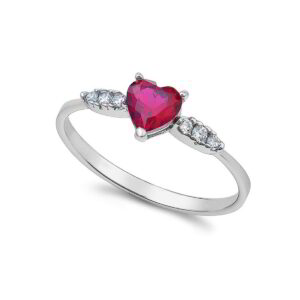 ANELLO AMBROSIA CUORE ROSSO IN ORO CON ZIRCONI DA DONNA NUOVO