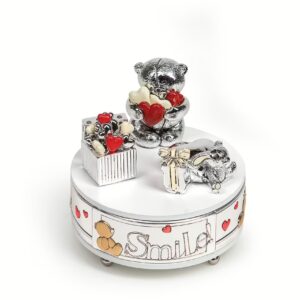 CARILLON CUORE ORSETTO DA BIMBA NUOVO IN ARGENTO FOREVER FRIENDS