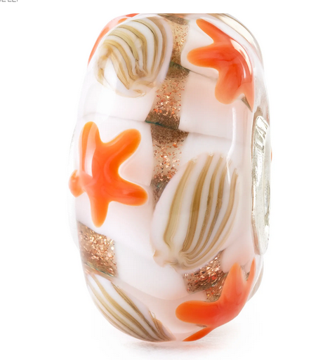 trollbeads onda dopo onda beads tglbe-20462 vetro argento 925 edizione limitata nuovo