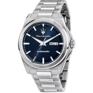 Velocità Maserati orologio automatico quadrante blu day/date 100 metri