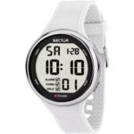 OROLOGIO SECTOR DIGITALE BIANCO EX-17 IN SILICONE BIANCO DA UOMO NUOVO