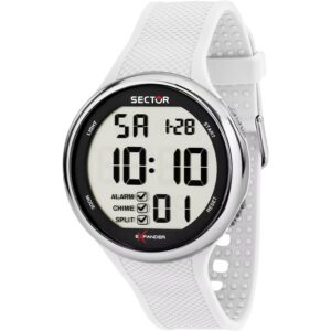 OROLOGIO SECTOR DIGITALE BIANCO EX-17 IN SILICONE BIANCO DA UOMO NUOVO