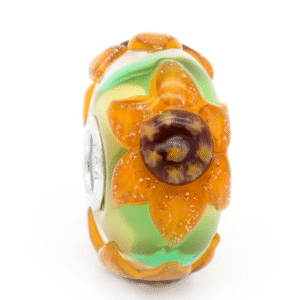 trollbeads campo di girasoli TGLBE-20458 country beads