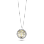 Ambrosia collana vita Oro giallo e bianco 750‰ zirconi bianchi Collezione Dea della Giovinezza nuovo